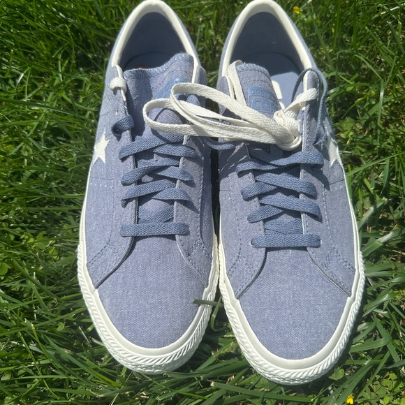 Converse vintage Blue Canvas Men's Sneakers size 13.5 - Picture 1 of 16